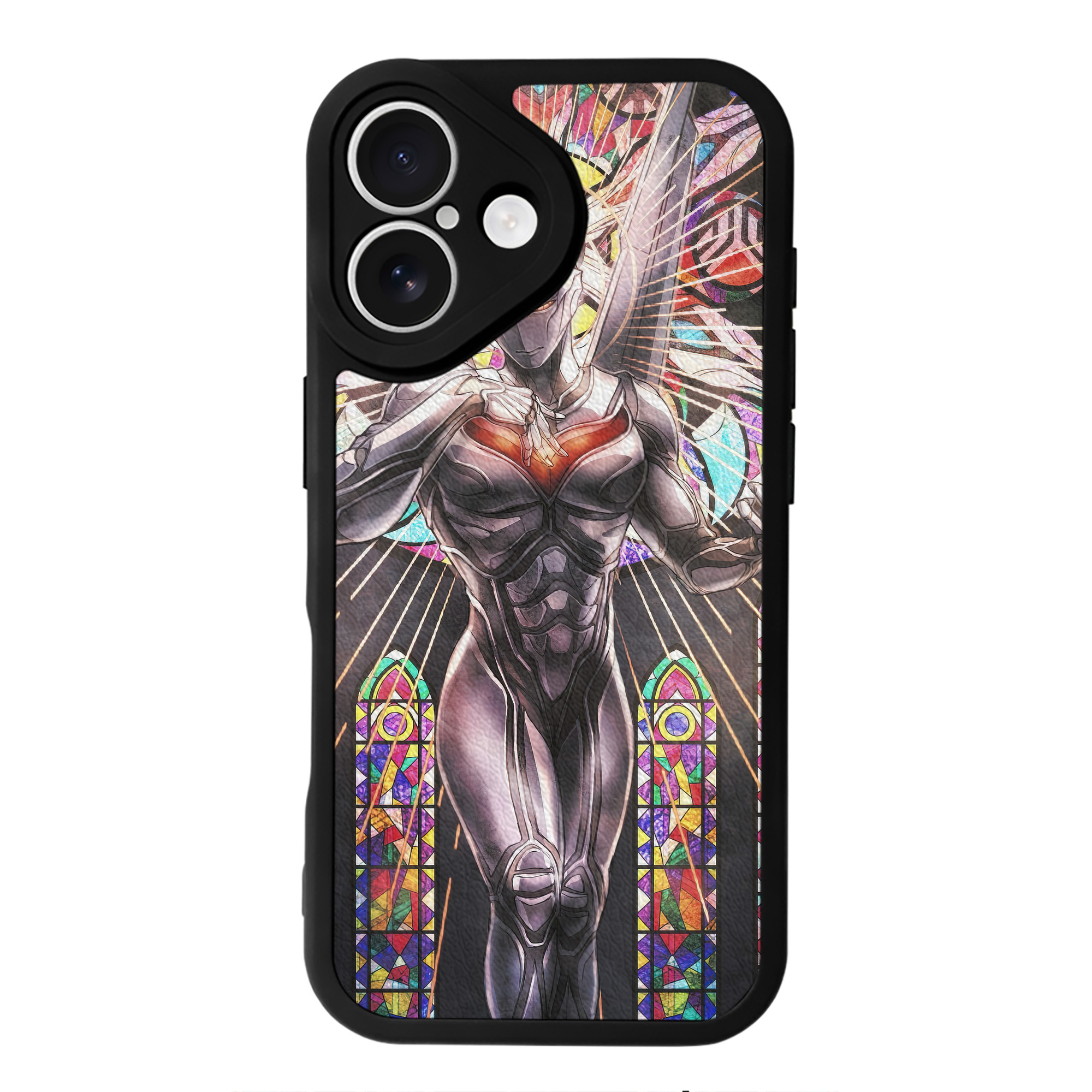 （画像用） ウルトラマン Ultraman 【iPhone 16シリーズ対応】シリコンスマホケース（レザー調） 材質：シリコン
